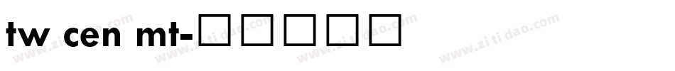 tw cen mt字体转换